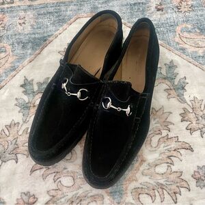 Gucci Suede Horsebit Loafers